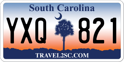 SC license plate YXQ821