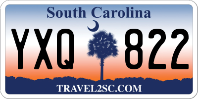 SC license plate YXQ822