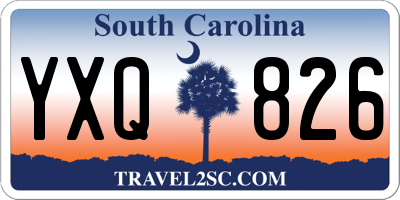 SC license plate YXQ826