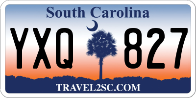 SC license plate YXQ827