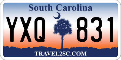 SC license plate YXQ831