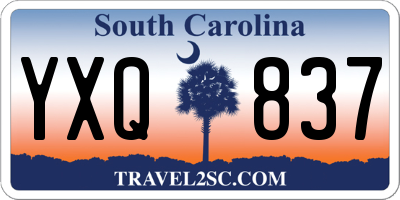 SC license plate YXQ837