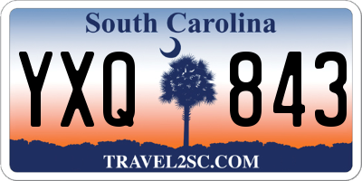 SC license plate YXQ843