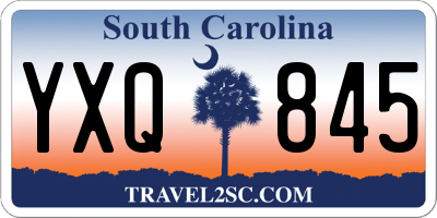 SC license plate YXQ845