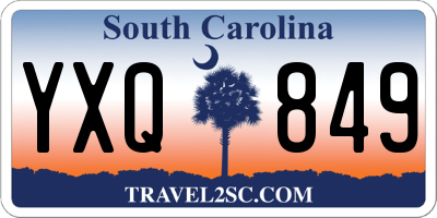 SC license plate YXQ849