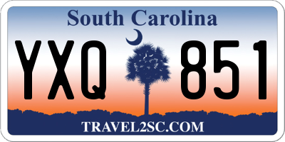 SC license plate YXQ851