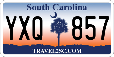 SC license plate YXQ857