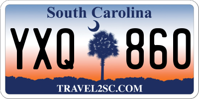 SC license plate YXQ860