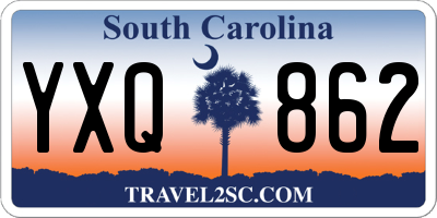 SC license plate YXQ862