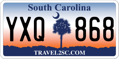 SC license plate YXQ868