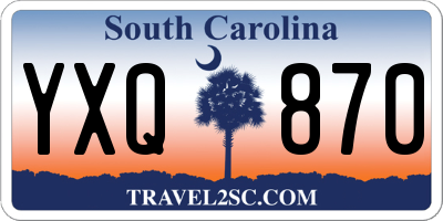 SC license plate YXQ870