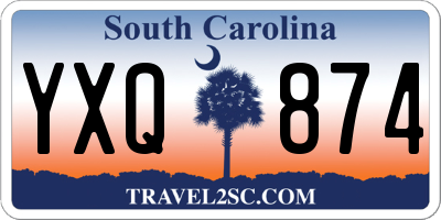 SC license plate YXQ874