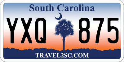 SC license plate YXQ875