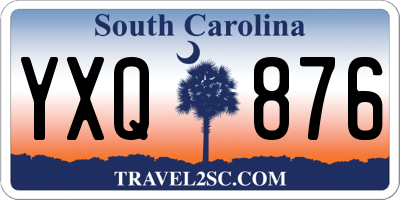 SC license plate YXQ876