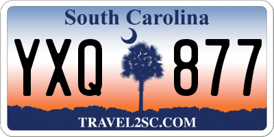 SC license plate YXQ877