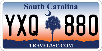 SC license plate YXQ880