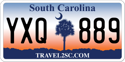 SC license plate YXQ889