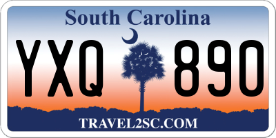 SC license plate YXQ890