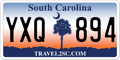 SC license plate YXQ894