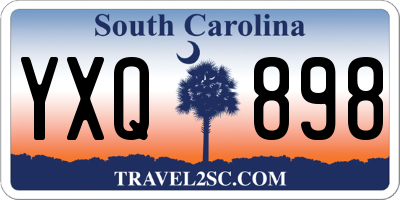 SC license plate YXQ898