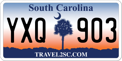 SC license plate YXQ903