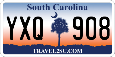 SC license plate YXQ908