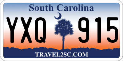 SC license plate YXQ915