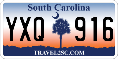 SC license plate YXQ916