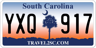 SC license plate YXQ917