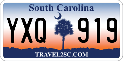 SC license plate YXQ919
