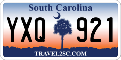SC license plate YXQ921