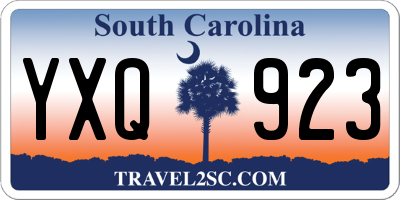 SC license plate YXQ923
