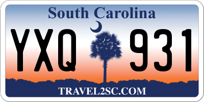 SC license plate YXQ931
