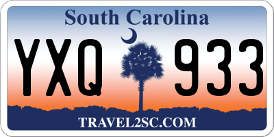SC license plate YXQ933