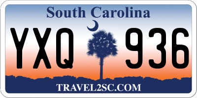 SC license plate YXQ936