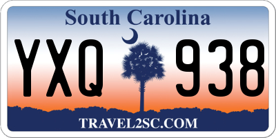 SC license plate YXQ938