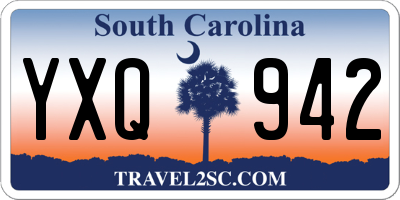 SC license plate YXQ942
