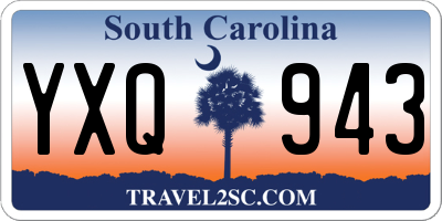 SC license plate YXQ943