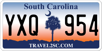 SC license plate YXQ954