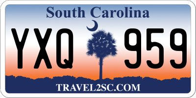 SC license plate YXQ959