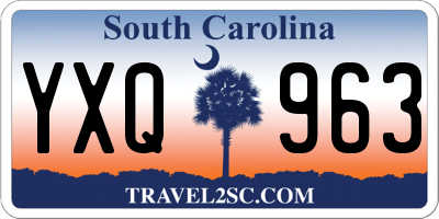 SC license plate YXQ963
