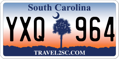 SC license plate YXQ964