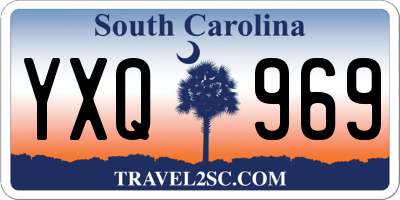 SC license plate YXQ969