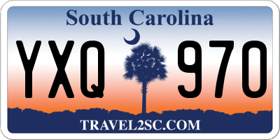 SC license plate YXQ970