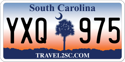 SC license plate YXQ975