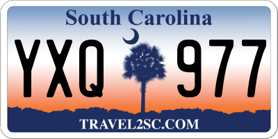 SC license plate YXQ977