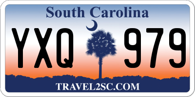 SC license plate YXQ979