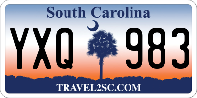SC license plate YXQ983