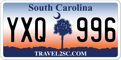SC license plate YXQ996