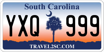 SC license plate YXQ999